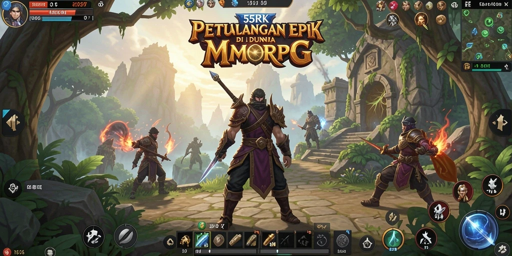 Gameplay menakjubkan di dunia 55RK yang penuh petualangan.
