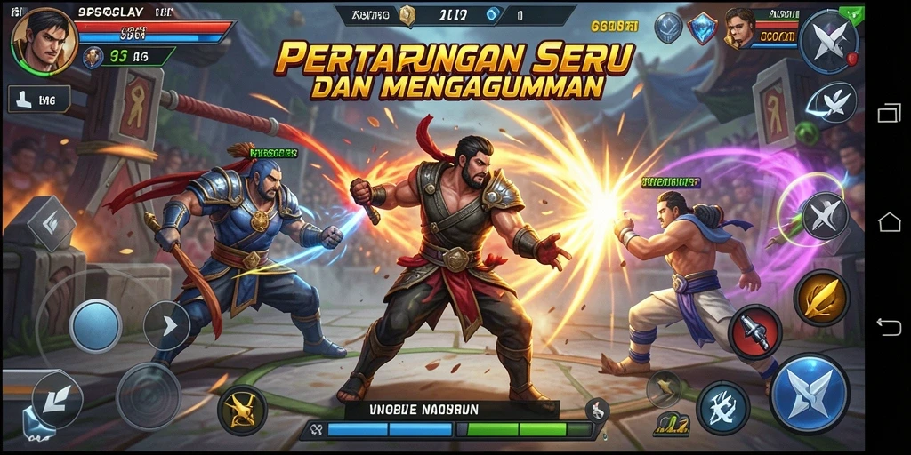 Tampilan seru dari pertarungan epic di 95PGPLAY.