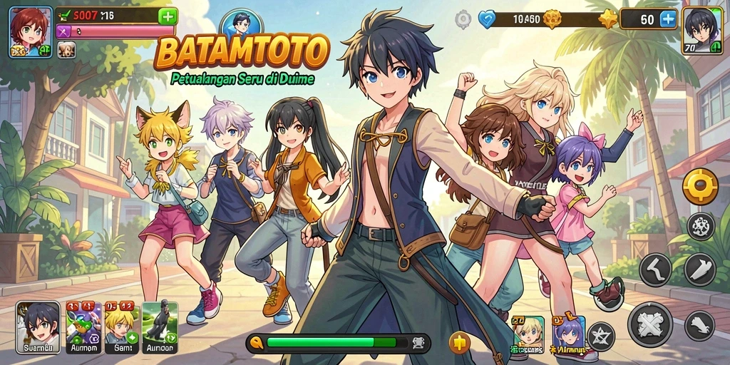 Tampilan menarik dari gameplay BATAMTOTO yang kaya akan elemen Anime.