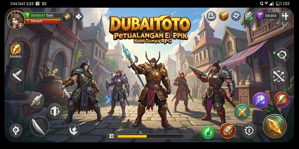 Tampilan gameplay DUBAITOTO yang penuh aksi dan petualangan