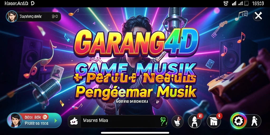Screenshot menunjukkan pemain menikmati gameplay musik yang dinamis.