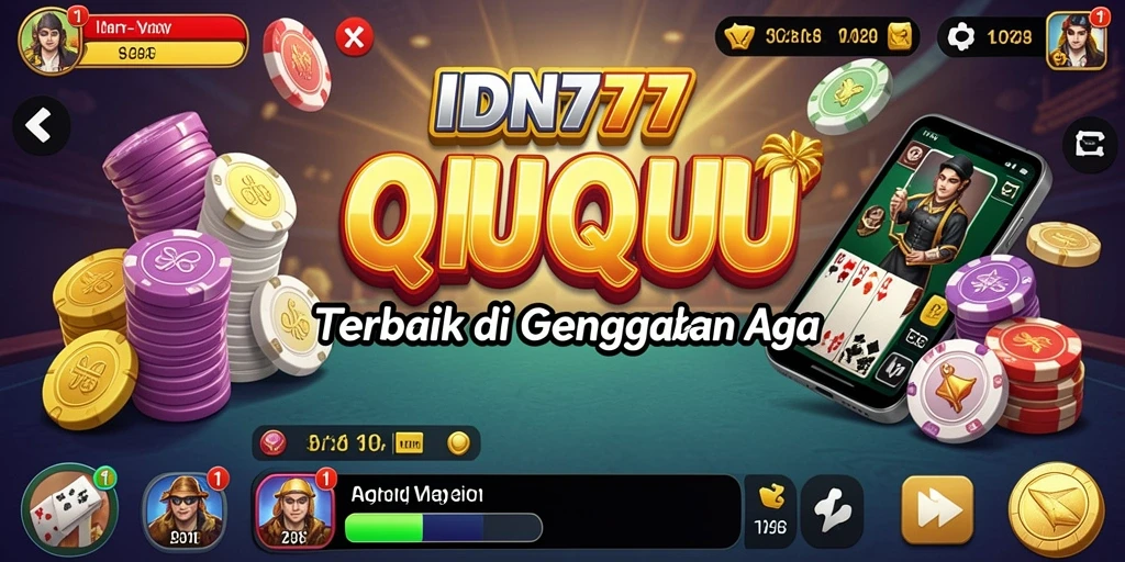 Screenshot gameplay QiuQiu IDN777 yang mendebarkan.