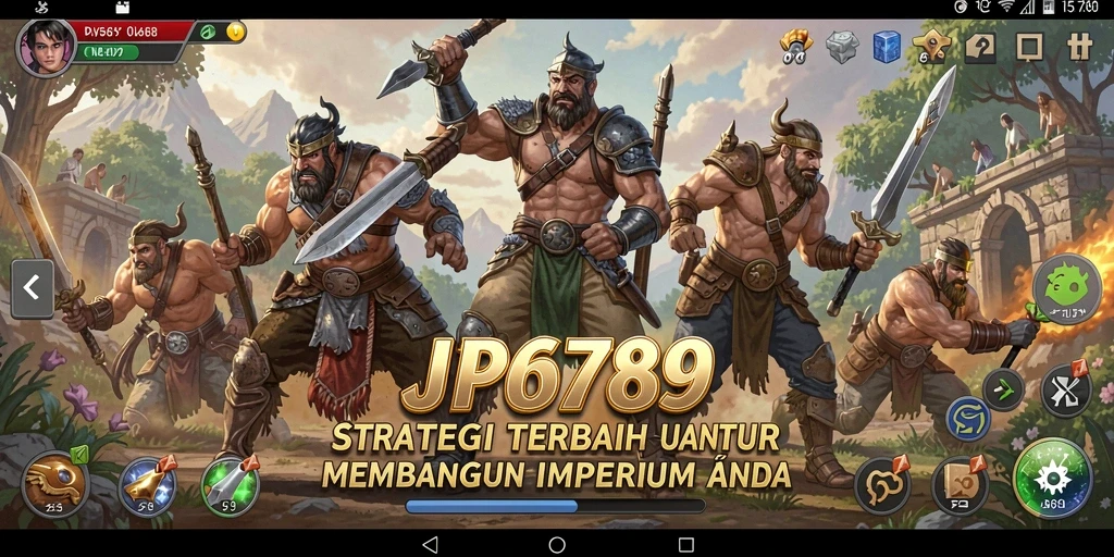 Tampilan gameplay strategis dalam JP6789 yang menantang.