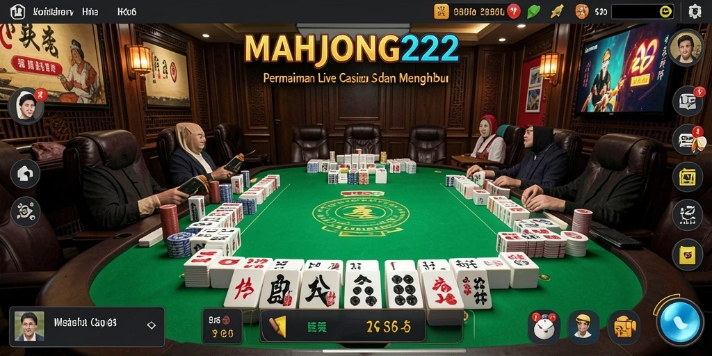 Tampilan menarik gameplay Live Casino dari MAHJONG222.