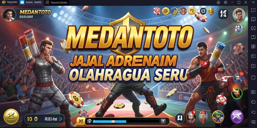 Tangkapan layar gameplay MEDANTOTO yang menampilkan kompetisi olahraga yang seru.