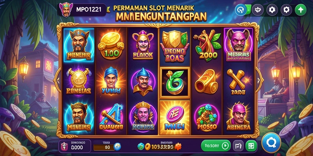 Screenshot utama MPO1221 menampilkan gameplay slot yang seru dan menarik.