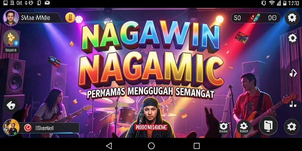 Tampilan gameplay NAGAWIN yang menarik dan interaktif.