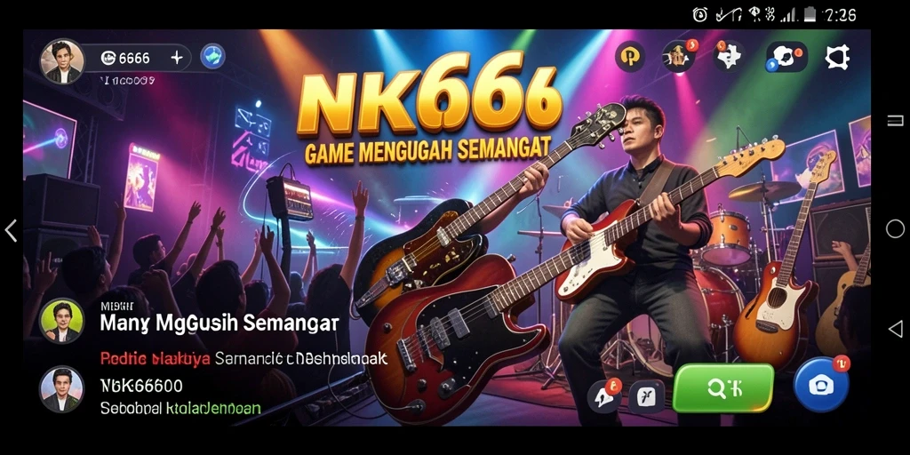 Tampilan gameplay menampakkan aksi seru dalam bermain musik.