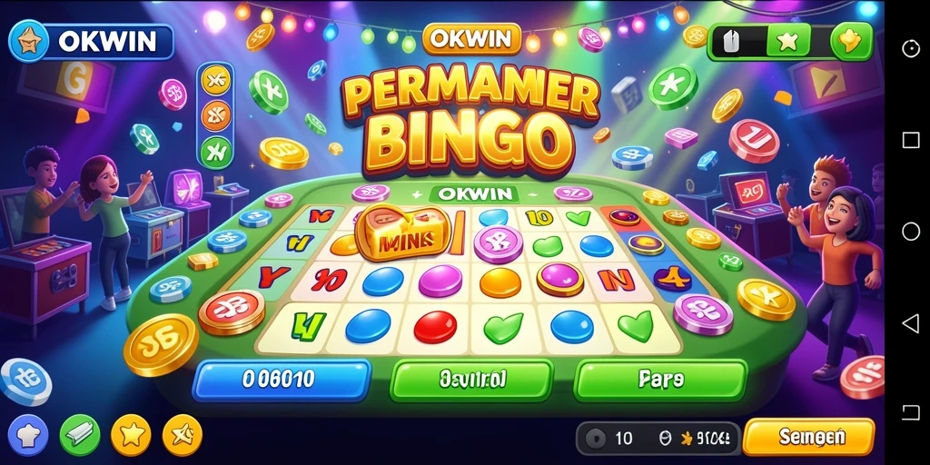 Tampilan gameplay Bingo yang seru dan interaktif di OKWIN.