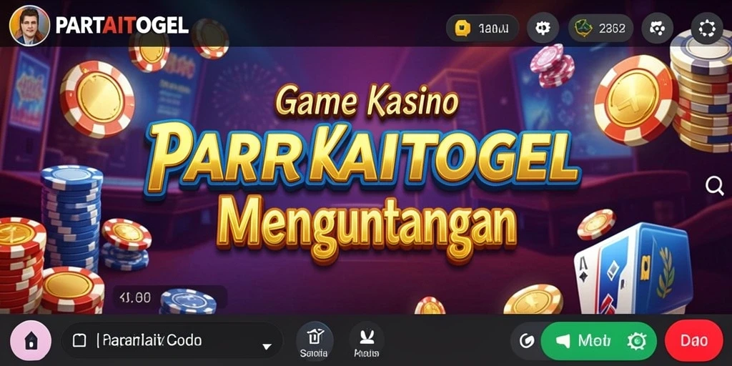 Tampilan gameplay menarik dari PARTAITOGEL dengan elemen Kasino.