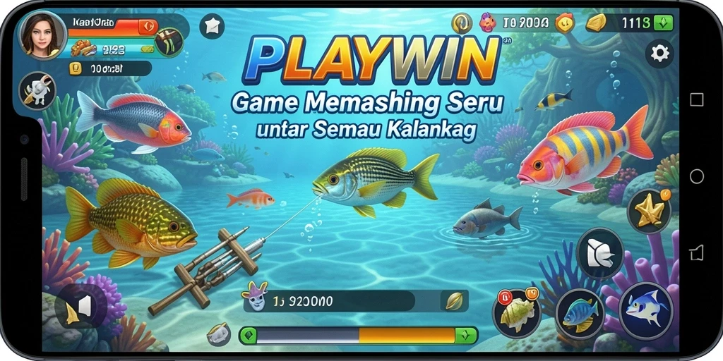 Gameplay seru dan menantang di dunia memancing.