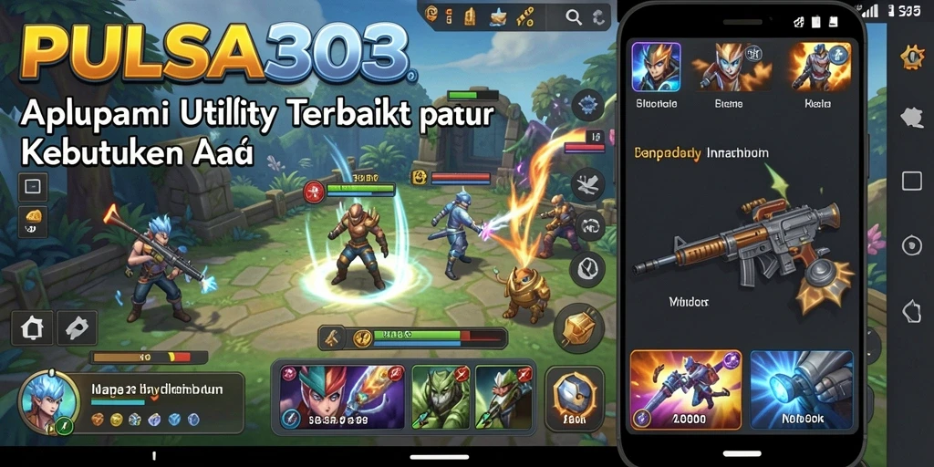 Tampilan screenshot utama dari PULSA303 yang menunjukkan fitur Utility.