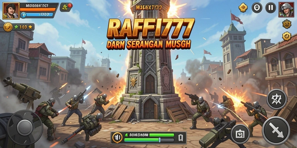 Tampilan menarik dari gameplay RAFFI777 yang menegangkan di Tower Defense.