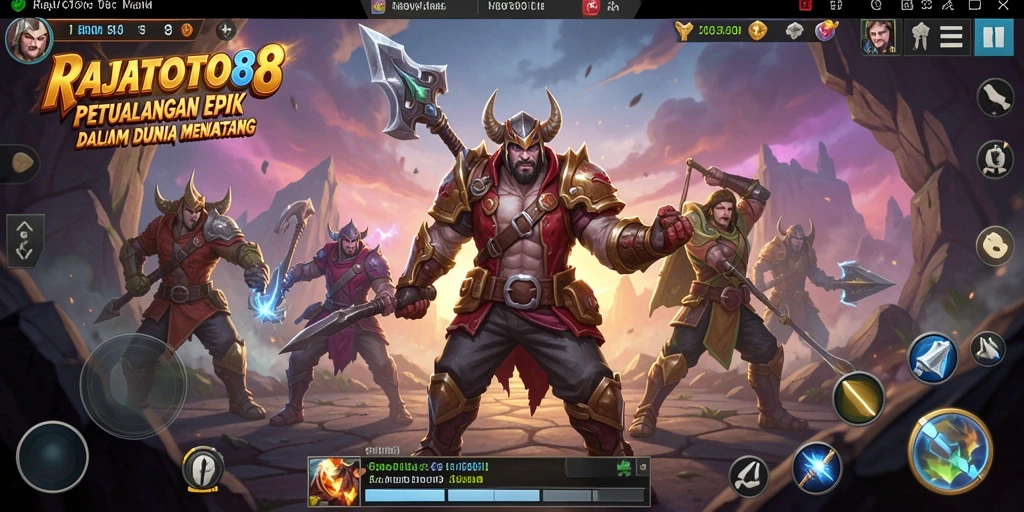 Screenshot gameplay RAJATOTO88 menampilkan aksi seru dalam permainan Adventure.