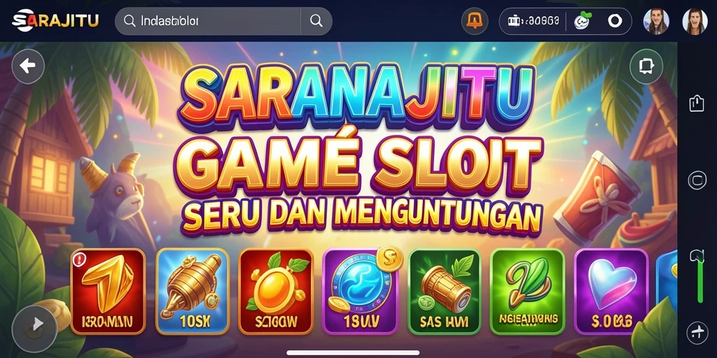 Tampilan menarik dari gameplay SARANAJITU yang mendebarkan.