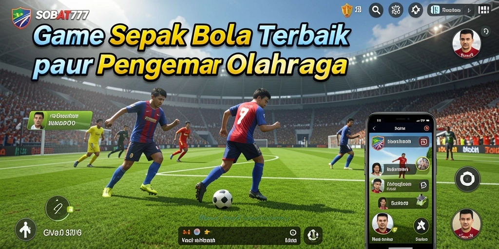 Gameplay seru SOBAT777 dalam pertandingan sepak bola.