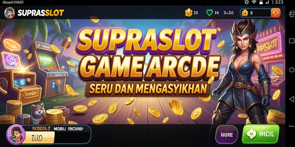 Gameplay seru dalam SUPRASLOT yang menantang dan menarik.