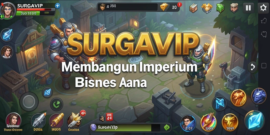Tampilan gameplay SURGAVIP menunjukkan aksi manajemen Tycoon yang menarik.