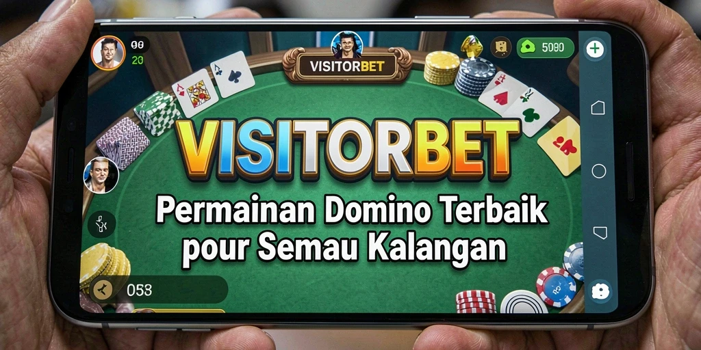 Tampilan menarik dari gameplay Domino di VISITORBET yang menegangkan.